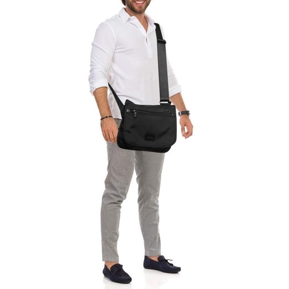 Tumi black nylon. Alpha flap messenger bag